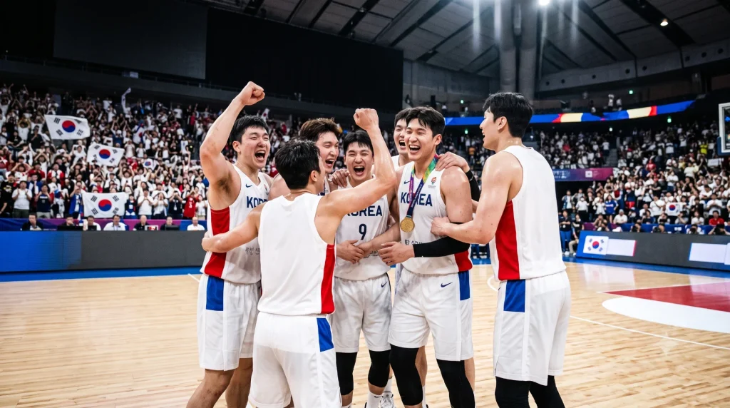 한국 남자농구, 일본 꺾고 12년 만의 아시안게임 금메달