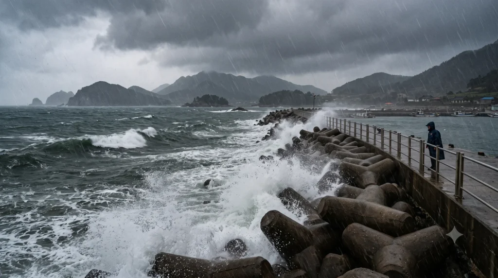 제주·남부 많은 비, 전남 해안 시간당 20~30mm 가능…귀경길·해상 주의