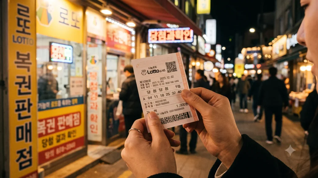 복권 당첨 결과를 확인